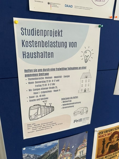 Aushang auf dem Campus Altonaer Straße